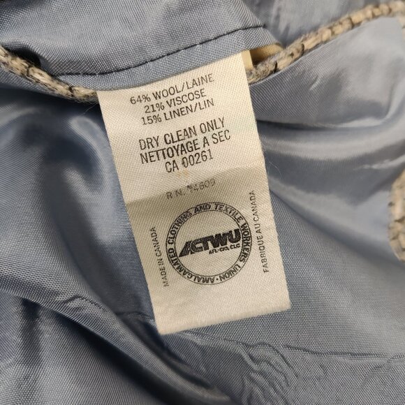 Nino Cerruti Men's Blazer Jacket Size 42L Wool Linen Sport's Quiet Luxury - Picture 8 of 10